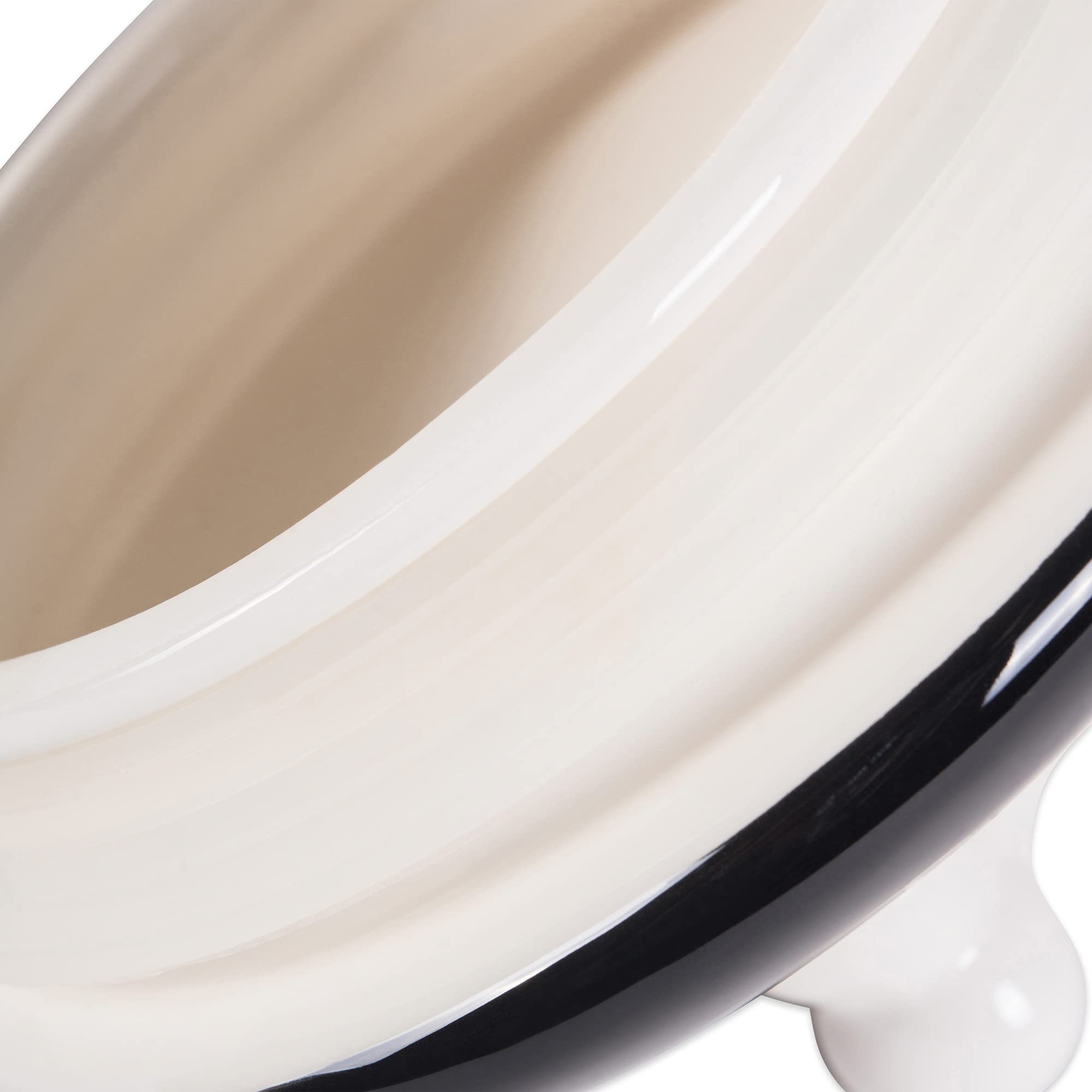 Bone Dry Dog Bone Ceramic Pet Bowl & Canister, Canister, 5.5x5.5x8.25, Black/White - Image 4