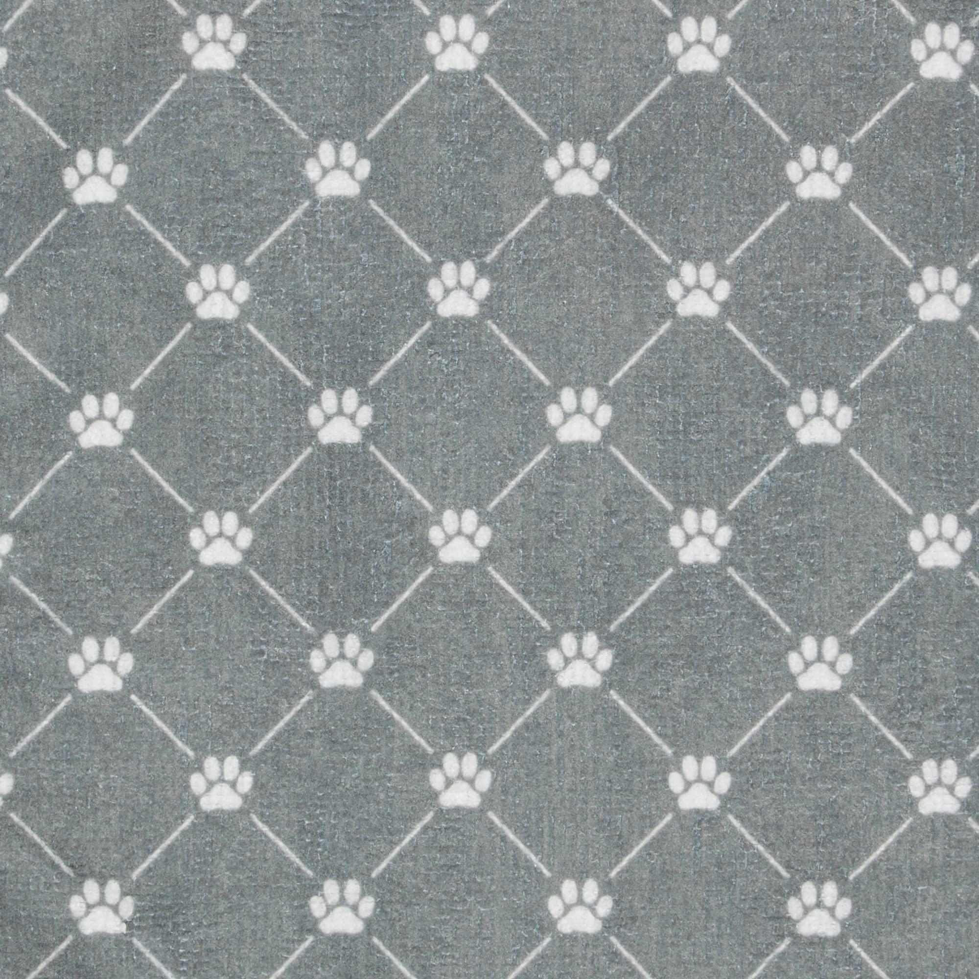 Bone Dry Pet Grooming Towel Collection Absorbent Microfiber X-Large, 41x23.5", Trellis Gray - Image 3