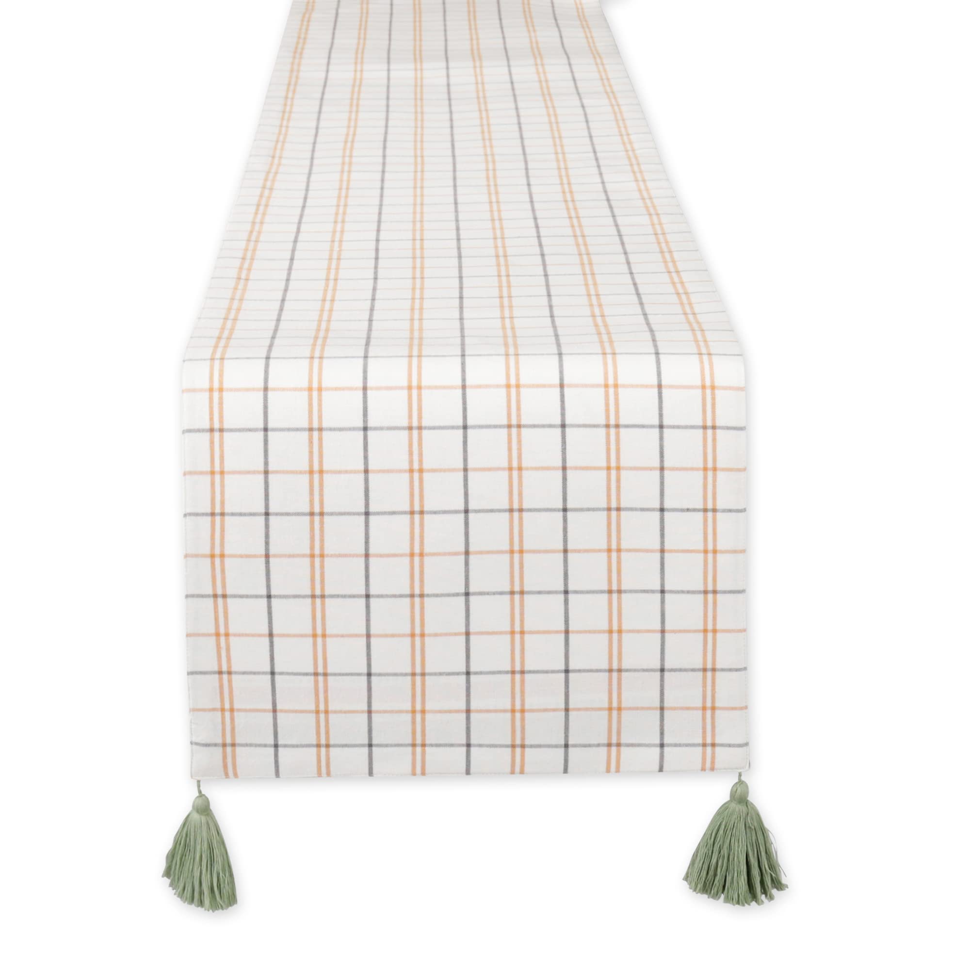 DII Autumn Afternoon Farmhouse Kitchen Thanksgiving & Fall Décor for Home, Reversible Table Runner, 14x72, Harvest Check - Image 3