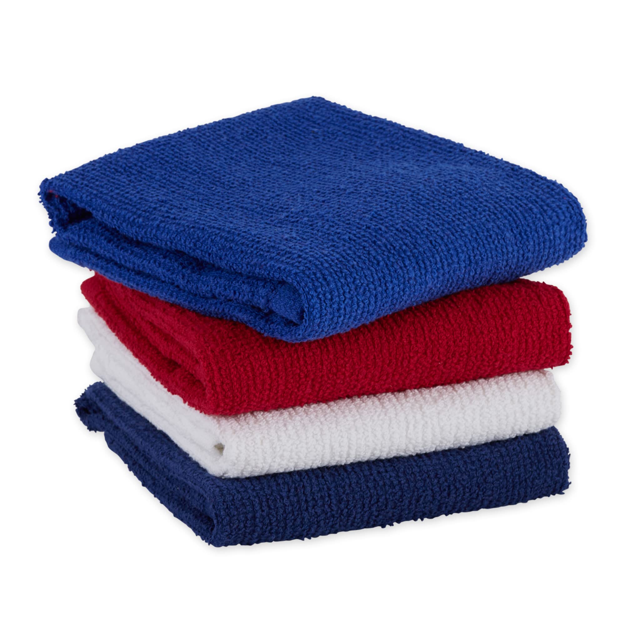 DII Basic Barmop Collection Multi-Purpose Cleaning, Dishtowel Set, Patriotic, 4 Piece - Image 3