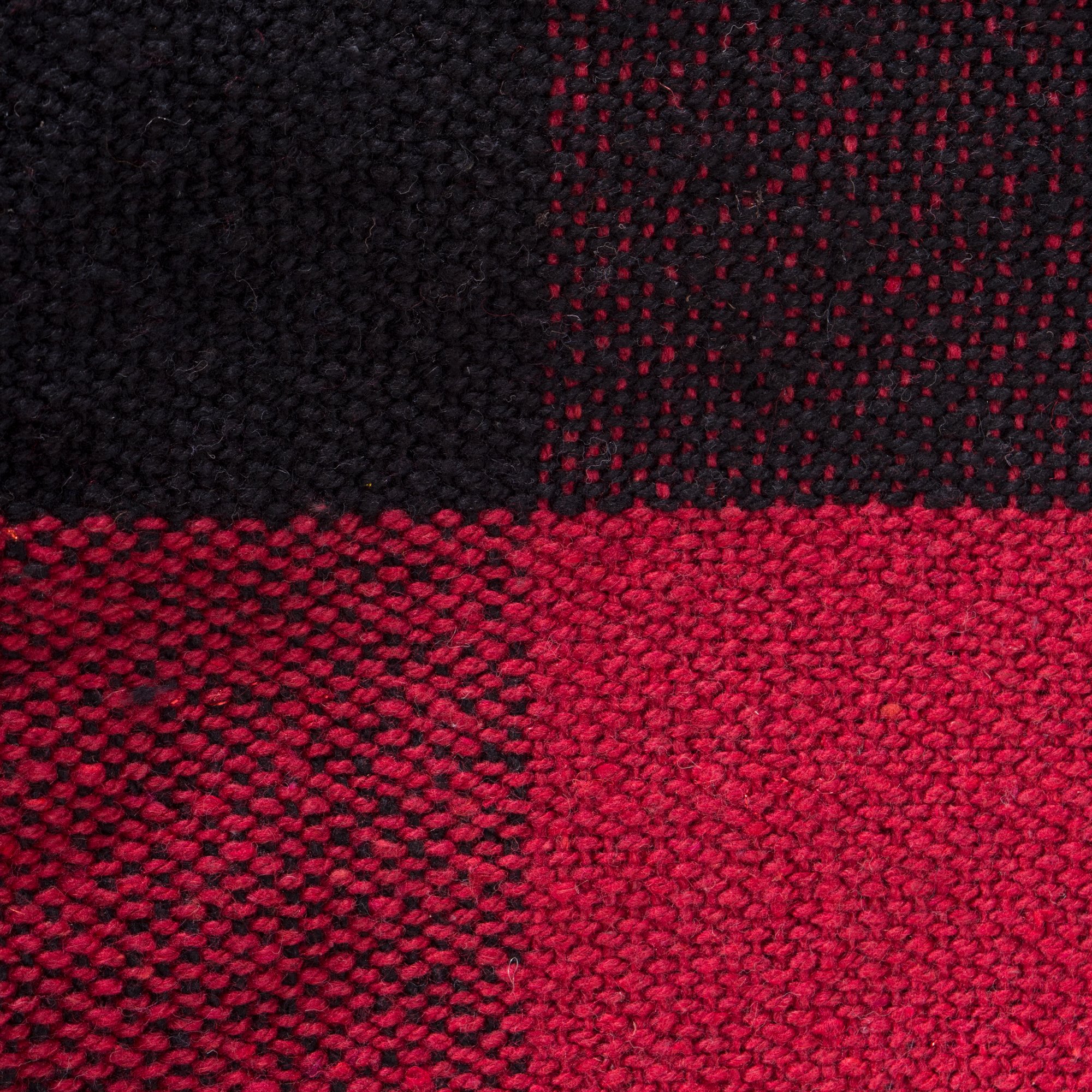 DII Buffalo Check Collection Rustic Farmhouse Throw Blanket with Tassles, 50x60, Tango Red/Black - Image 4