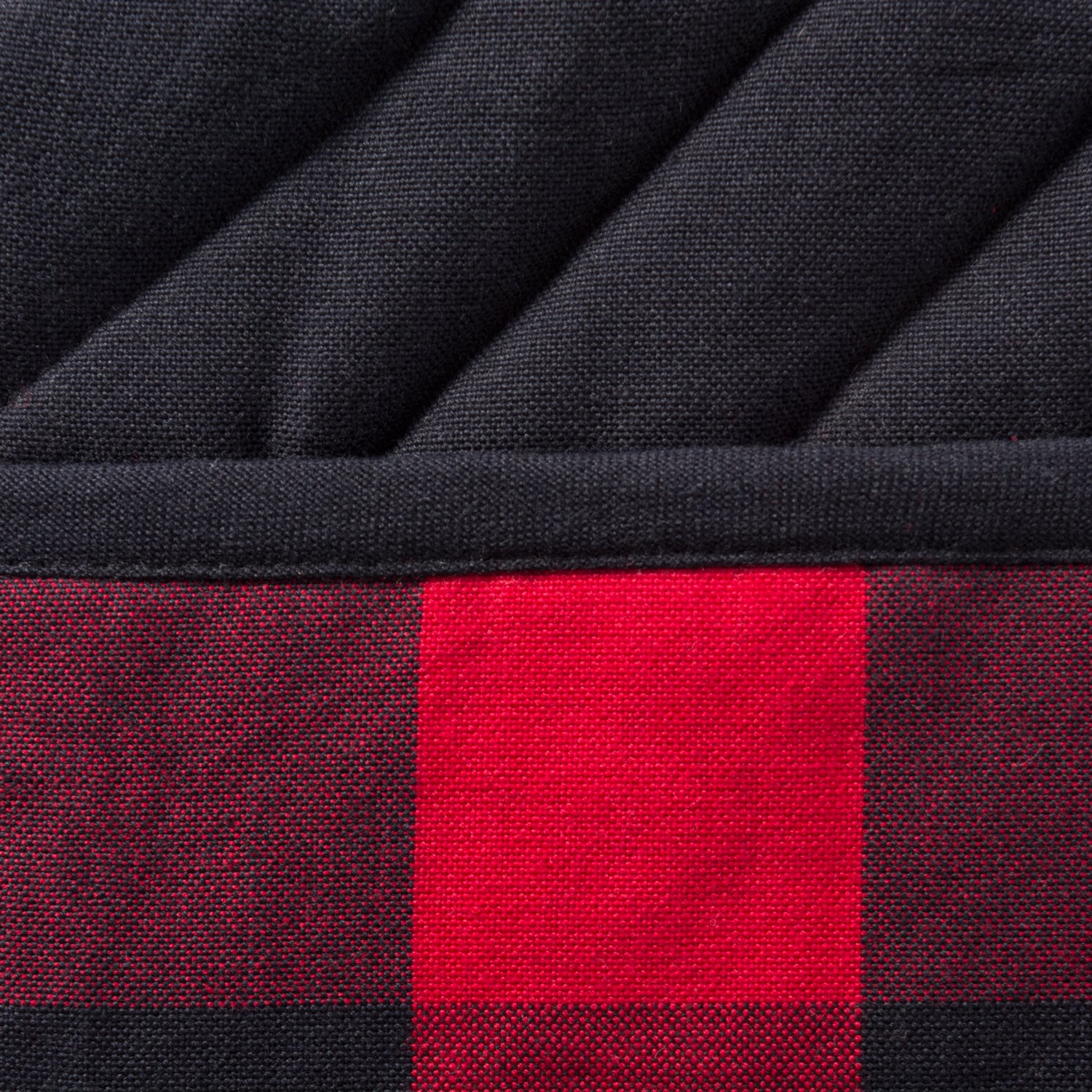 DII Buffalo Check Kitchen Collection, Classic Farmhouse Kitchen Set, Potholder, Red & Black, 2 Piece - Image 4