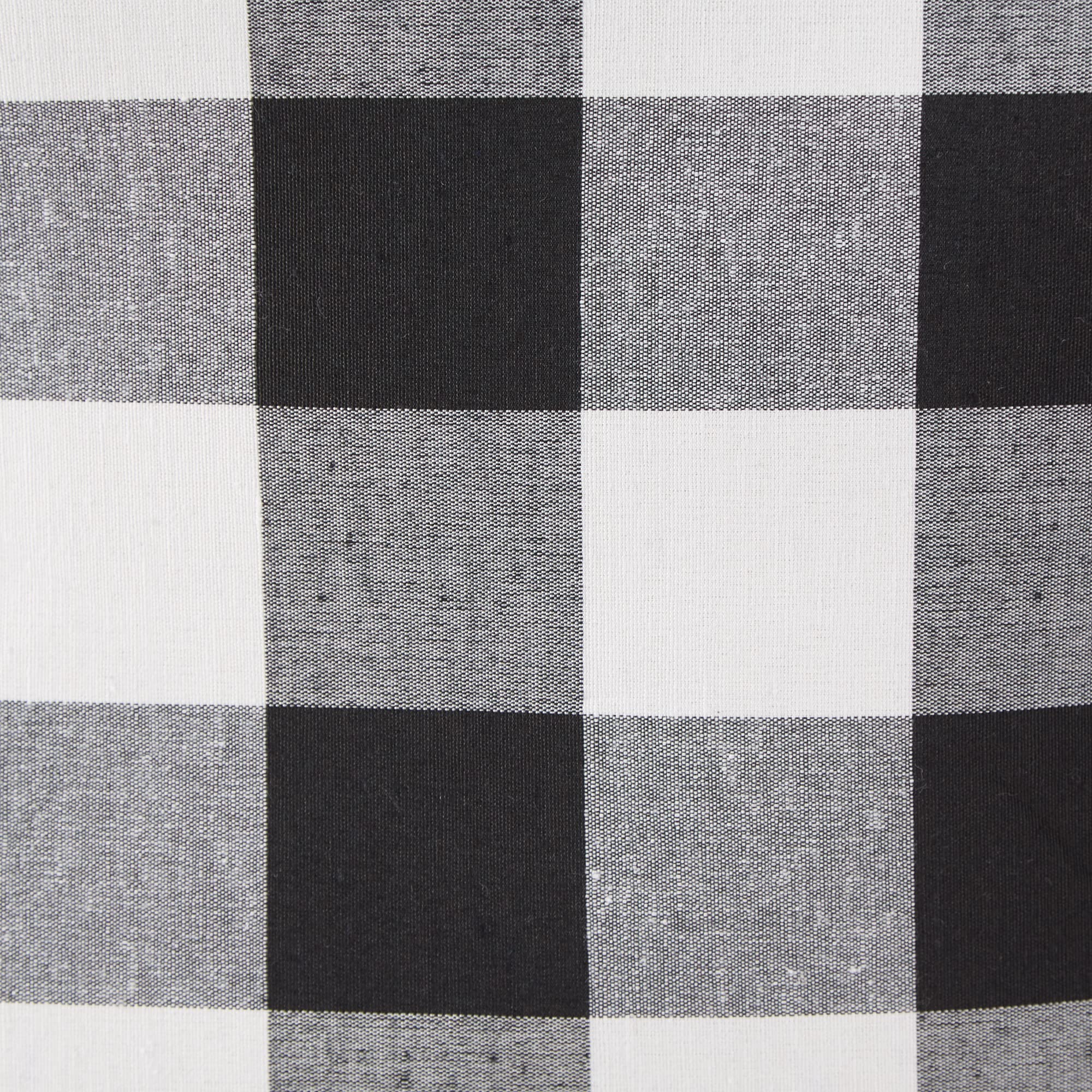 DII Buffalo Check Storage Collection Collapsible Bin with Handles, Large Rectangle, 17.5x12x15, Black & White - Image 4