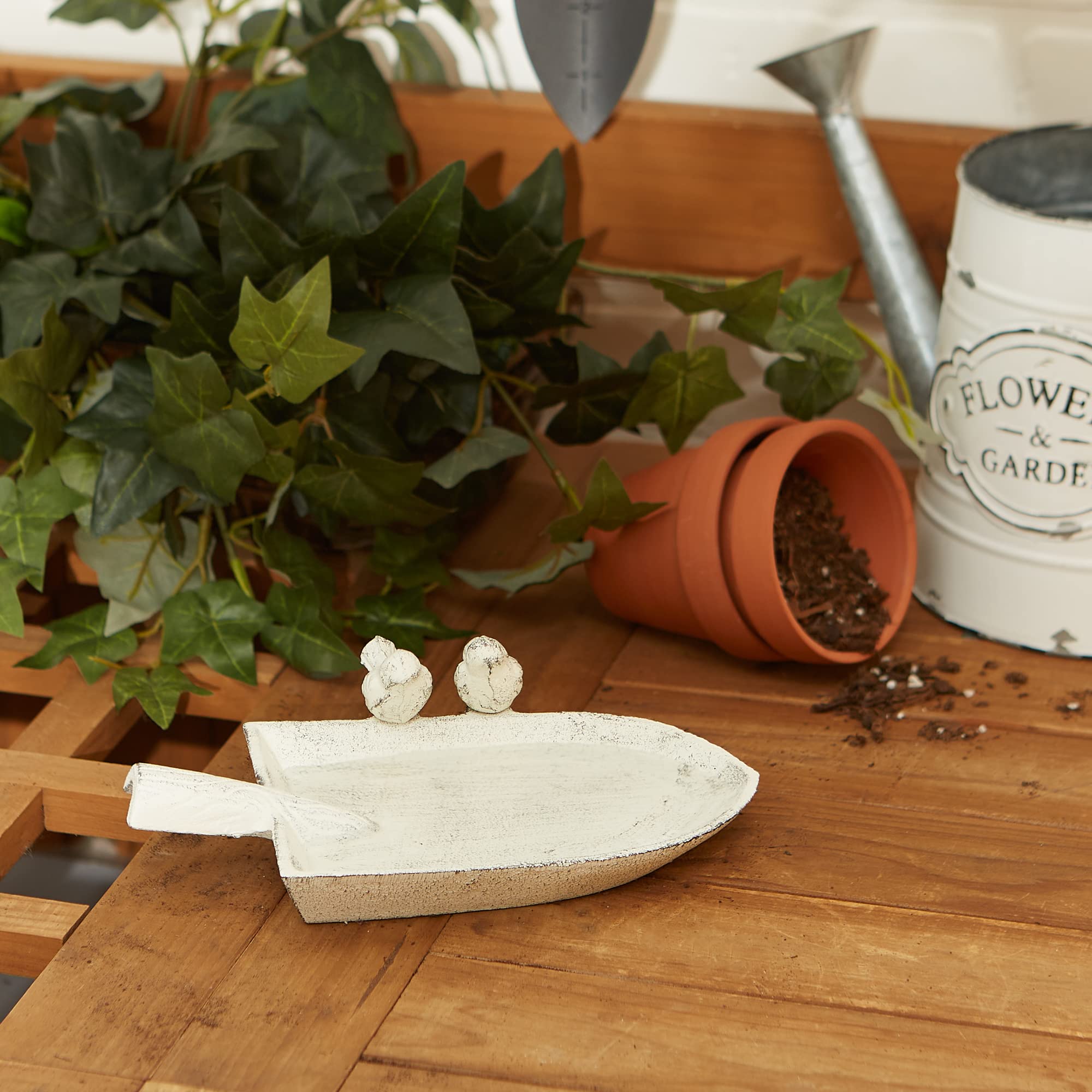 DII Cast Iron Collection Decorative Bird Bath, Shovel Nest, 8.5 x 6.2 x 2 - Image 4