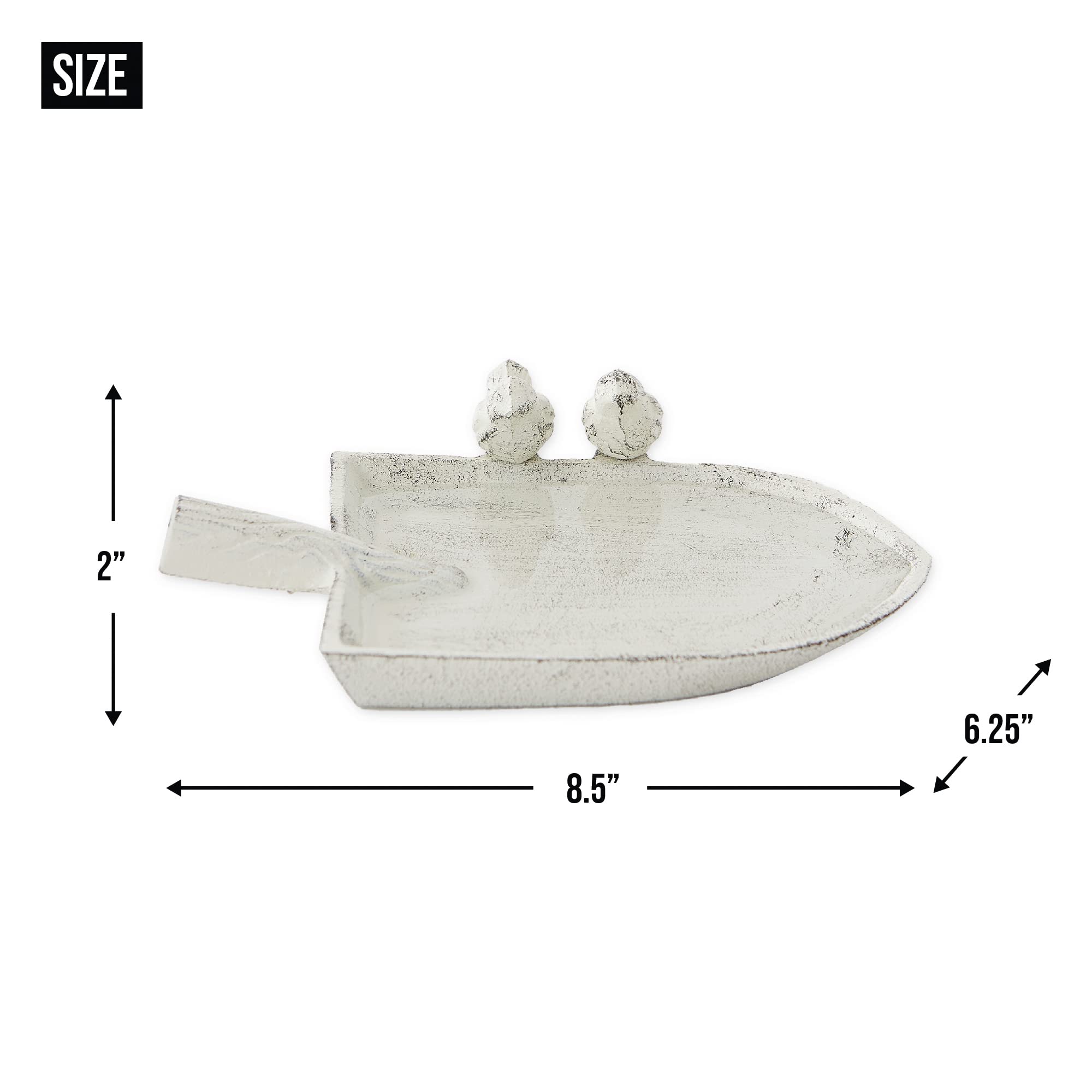 DII Cast Iron Collection Decorative Bird Bath, Shovel Nest, 8.5 x 6.2 x 2 - Image 6