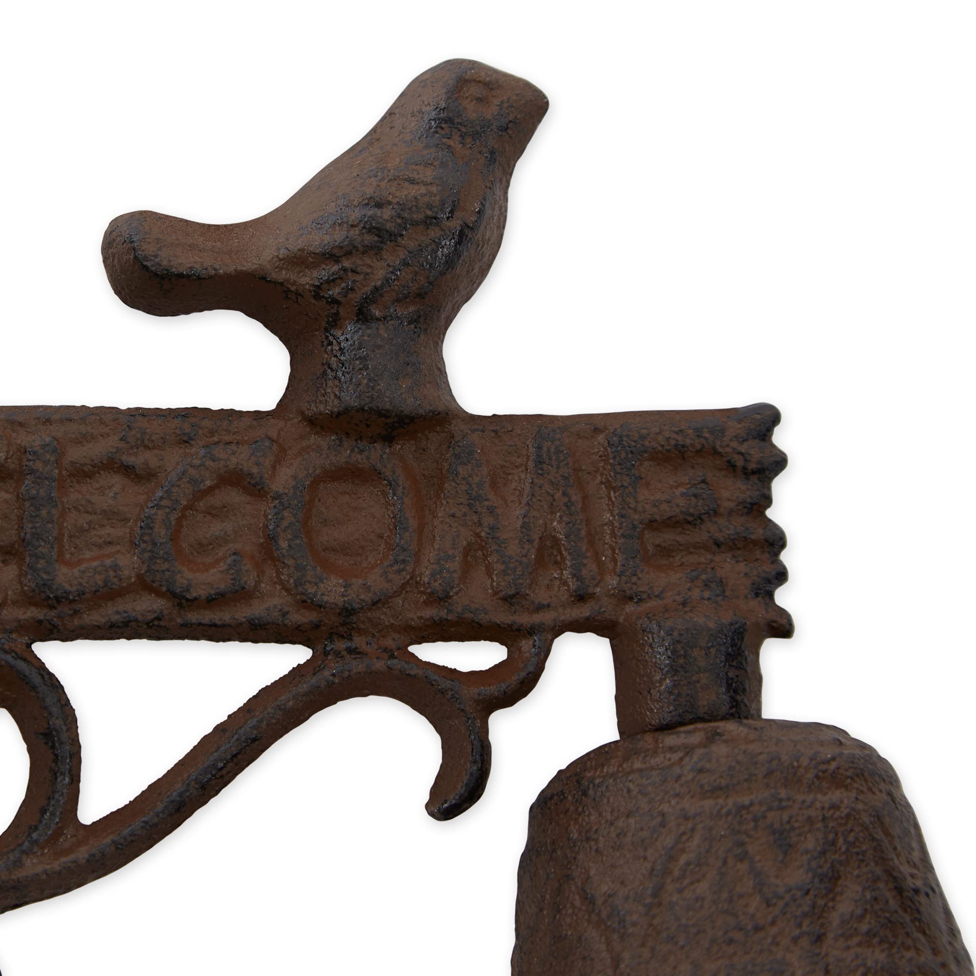 DII Cast Iron Collection Decorative Door Bell, Bird Welcome Sign, 6x3x5.75" - Image 3