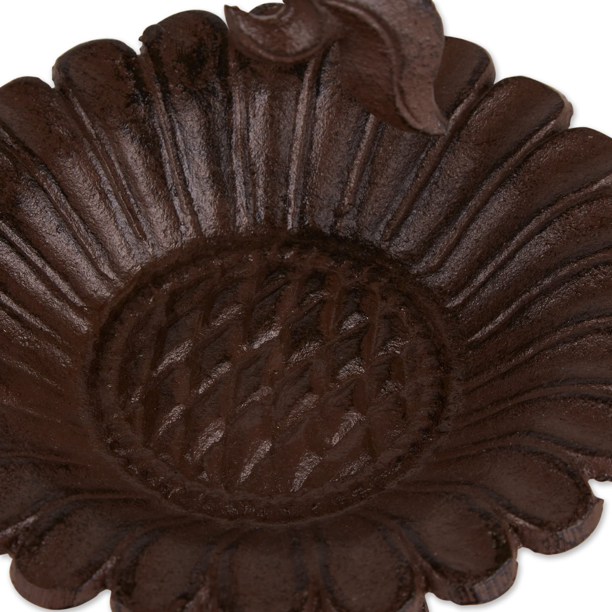 DII Cast Iron Collection Wall Mounted Birdfeeder, Sunflower, 7x7x8.3 - Image 3