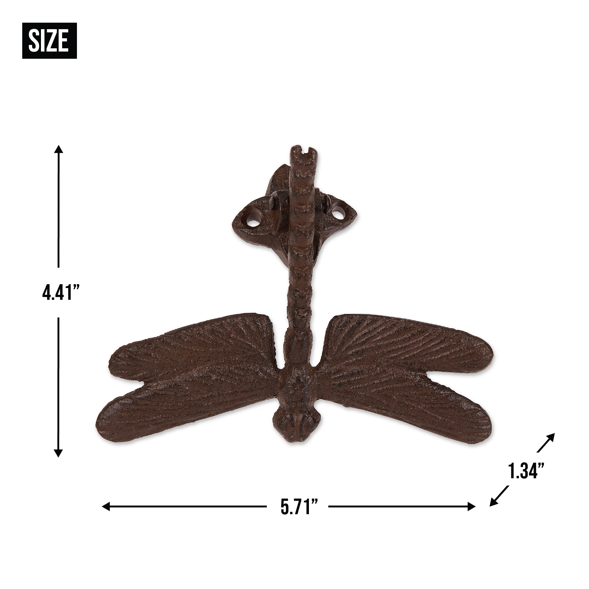 DII Cast Iron Door Knocker Collection, Dragonfly - Image 7