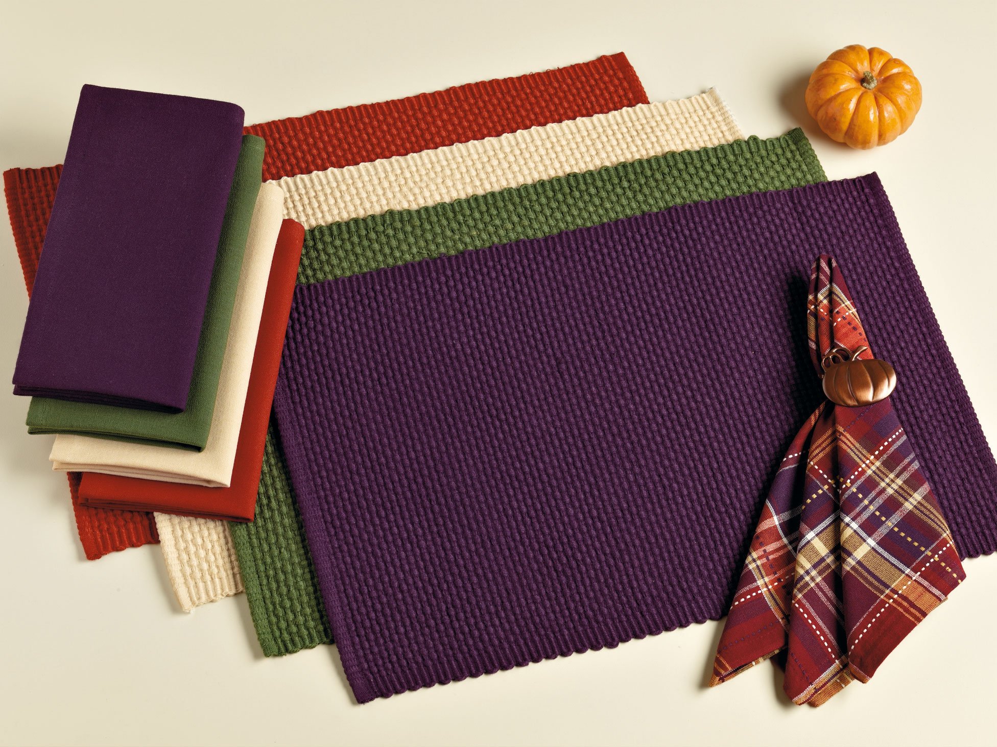 DII Christmas Thanksgiving Holiday Tabletop Décor Collection Decorative Napkin Ring Holder Set, 2" Diameter, Rustic Harvest Pumpkin, 6 Piece - Image 15