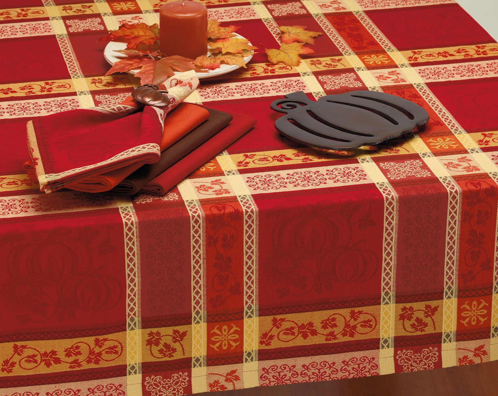 DII Christmas Thanksgiving Holiday Tabletop Décor Collection Decorative Napkin Ring Holder Set, 2" Diameter, Rustic Harvest Pumpkin, 6 Piece - Image 18