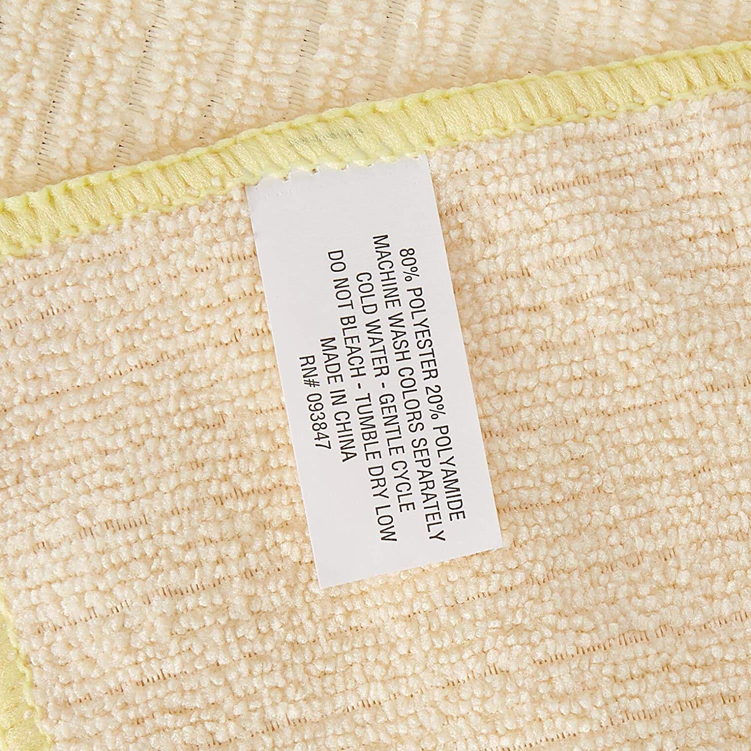 DII Cleaning Collection Soft Highly Absorbent Microfiber, Dishcloth and Dishtowel Set, Natural, 8 Count - Image 3