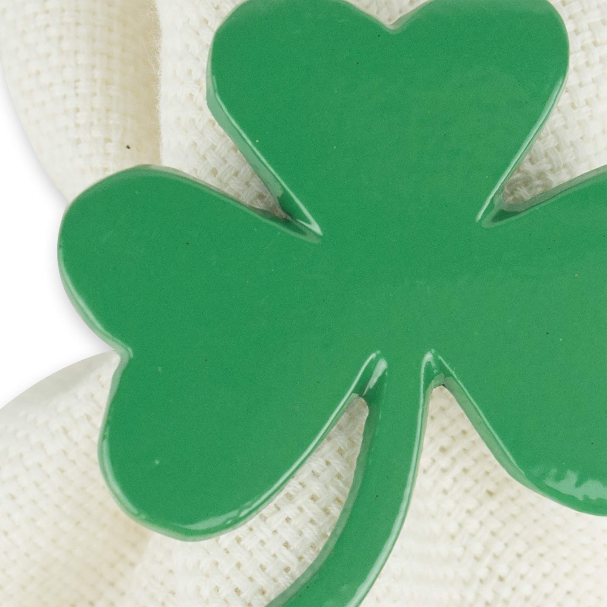 DII Decorative Unique Novelty Napkin Ring Set, St. Patrick's Shamrock, 6 Count - Image 4