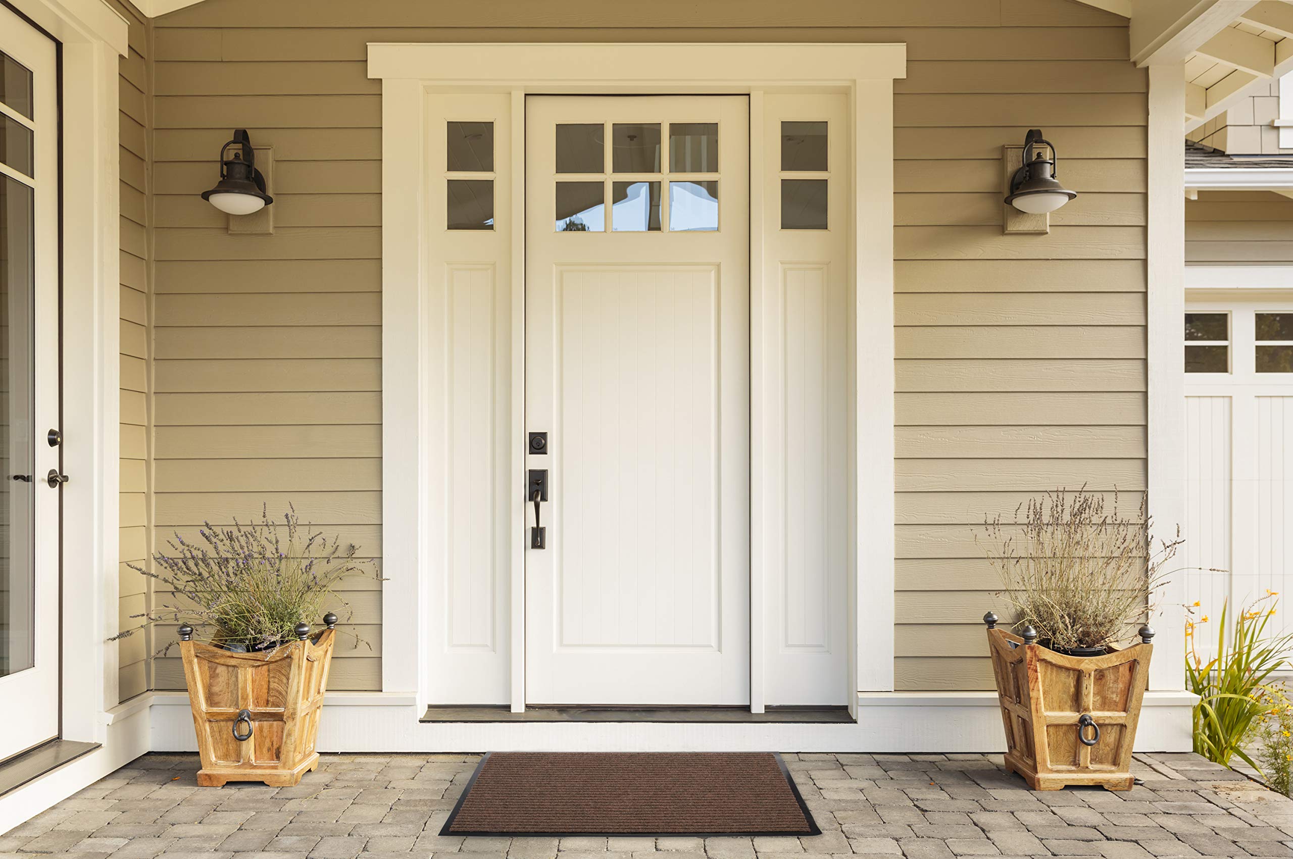 DII Durable Walk Off Utility Indoor/Outdoor Runner, 30x48, Brown - Image 3