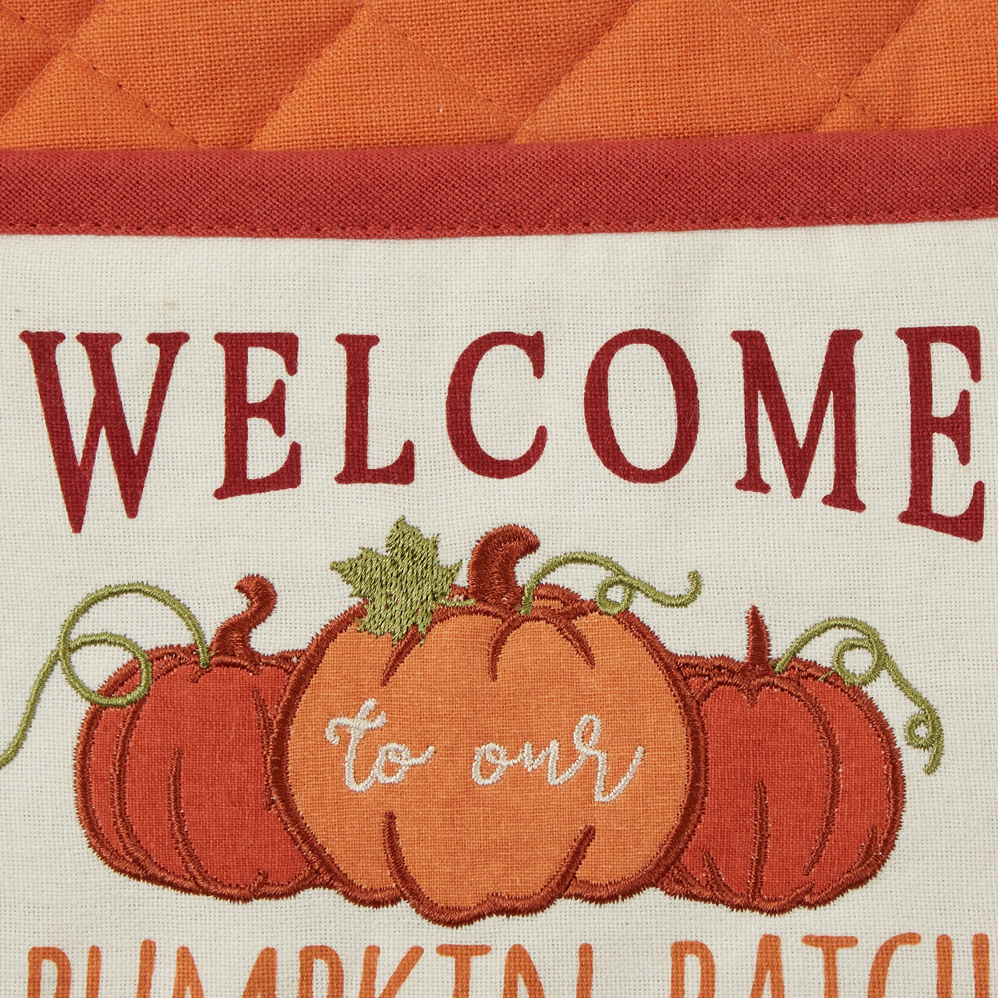 DII Fall Kitchen Décor Collection Dish Towel & Potholder Hostess Gift Set, Pumpkin Patch, 3 Piece - Image 4