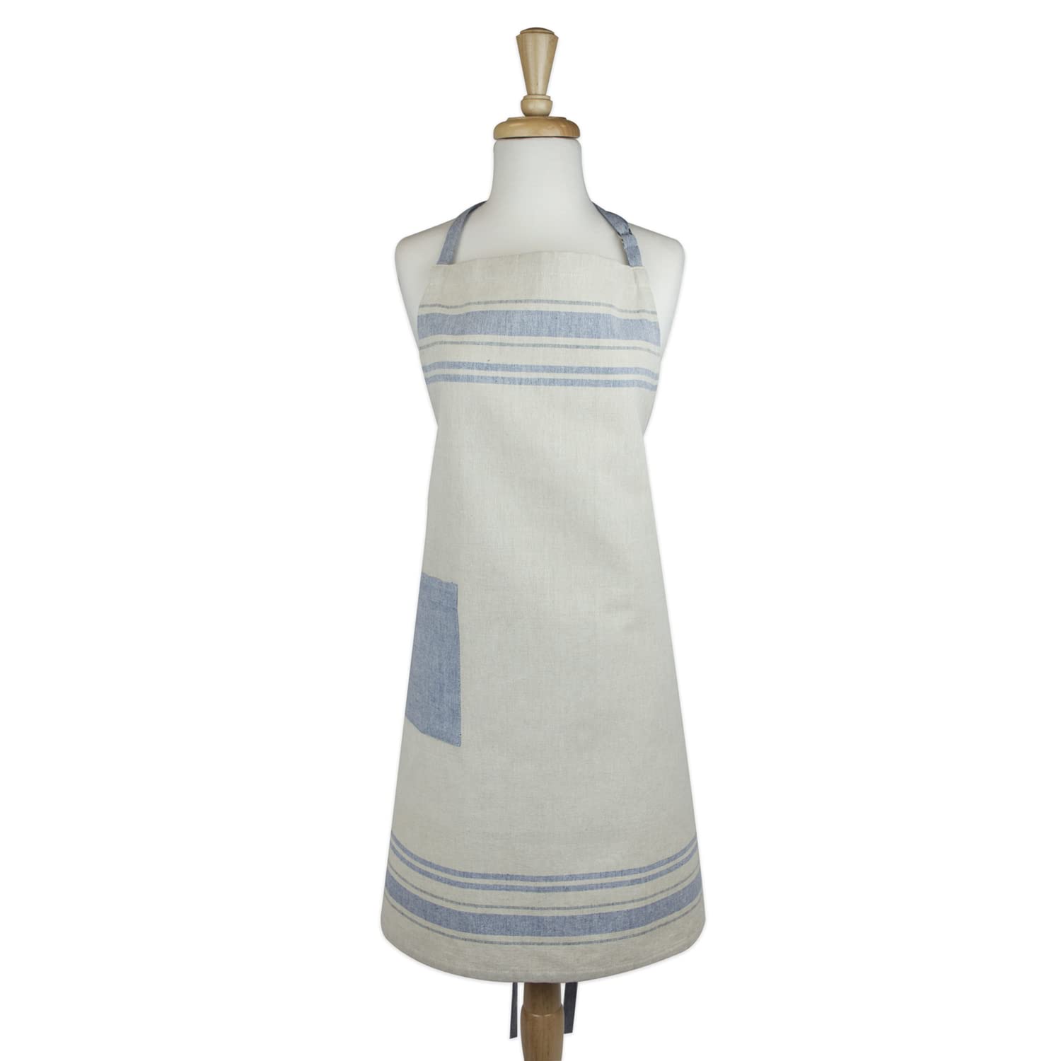 DII French Stripe, Kitchen Collection, Chef Apron, Nautical Blue - Image 3