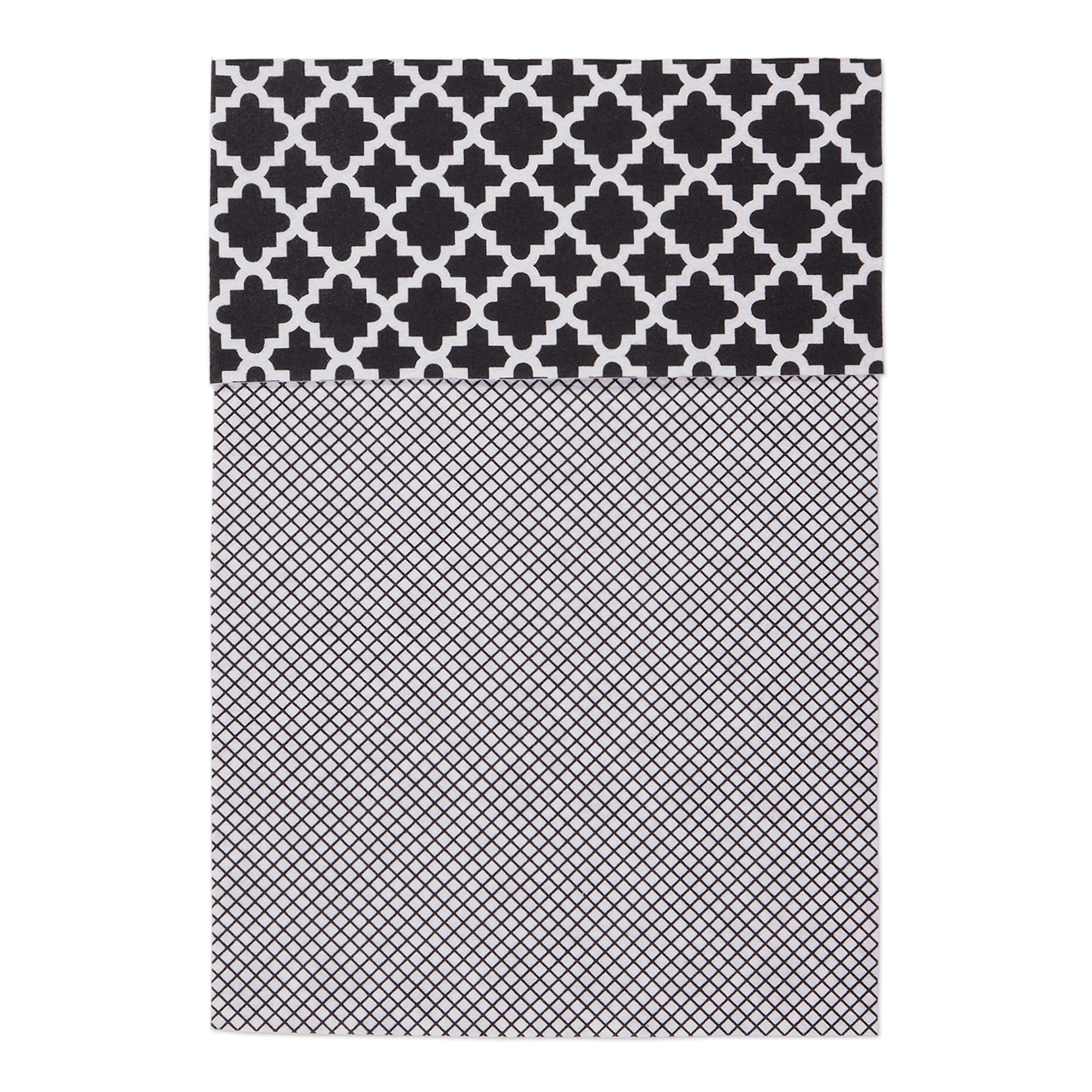 DII Fridge Liner Collection Non-Adhesive, Cut to Fit, 12x24, Black Lattice, 6 Piece - Image 3