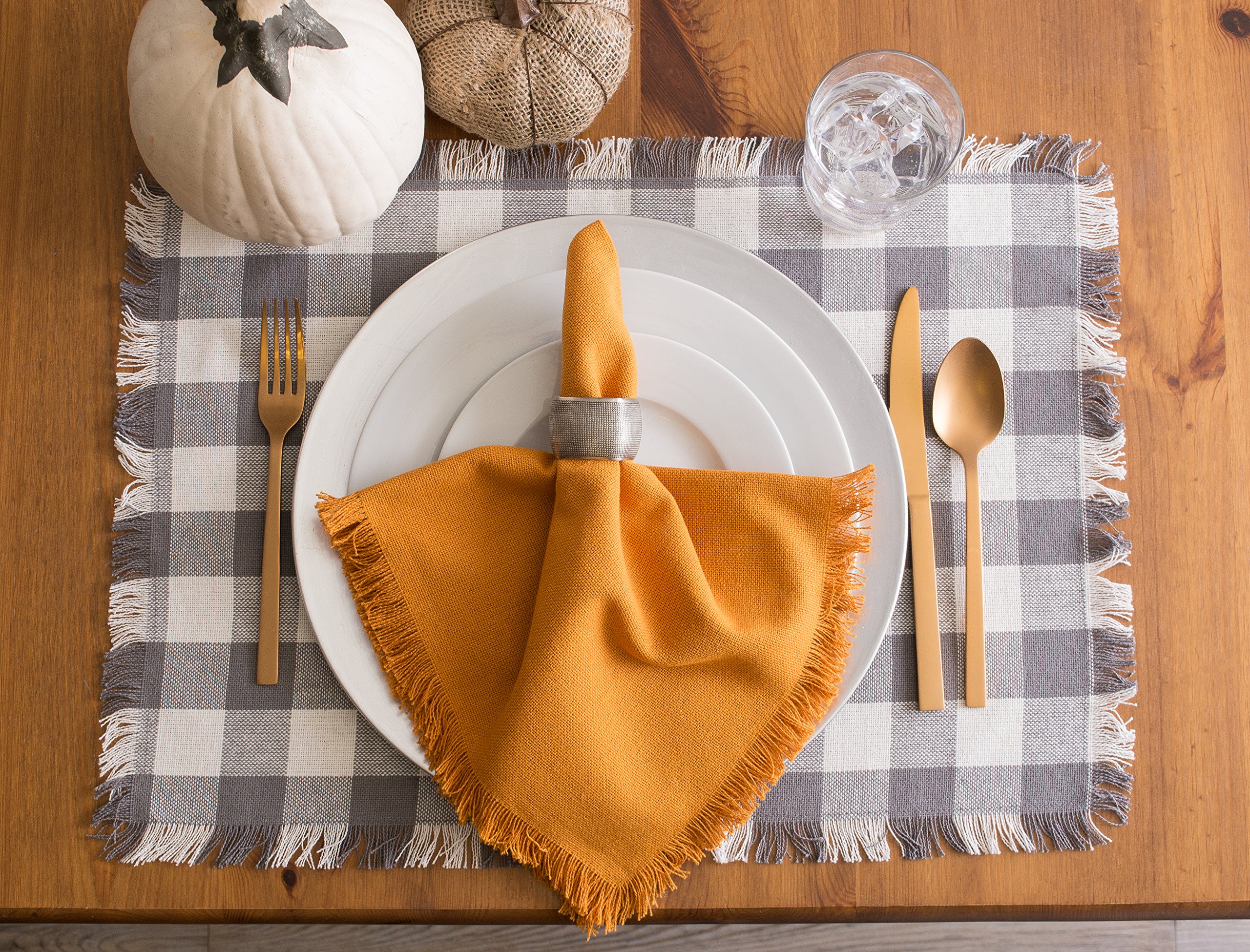 DII Decorative Assorted Silver Napkin Ring Set, One Size, Silver Textured Square, 6 Count - Image 8