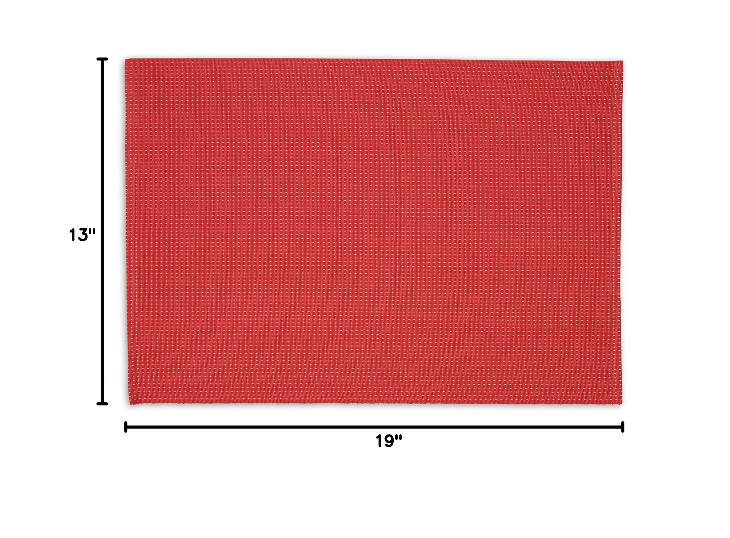 DII I Love Paris Collection Tabletop, Placemat Set, Pink Dobby Dots 6 Piece - Image 6