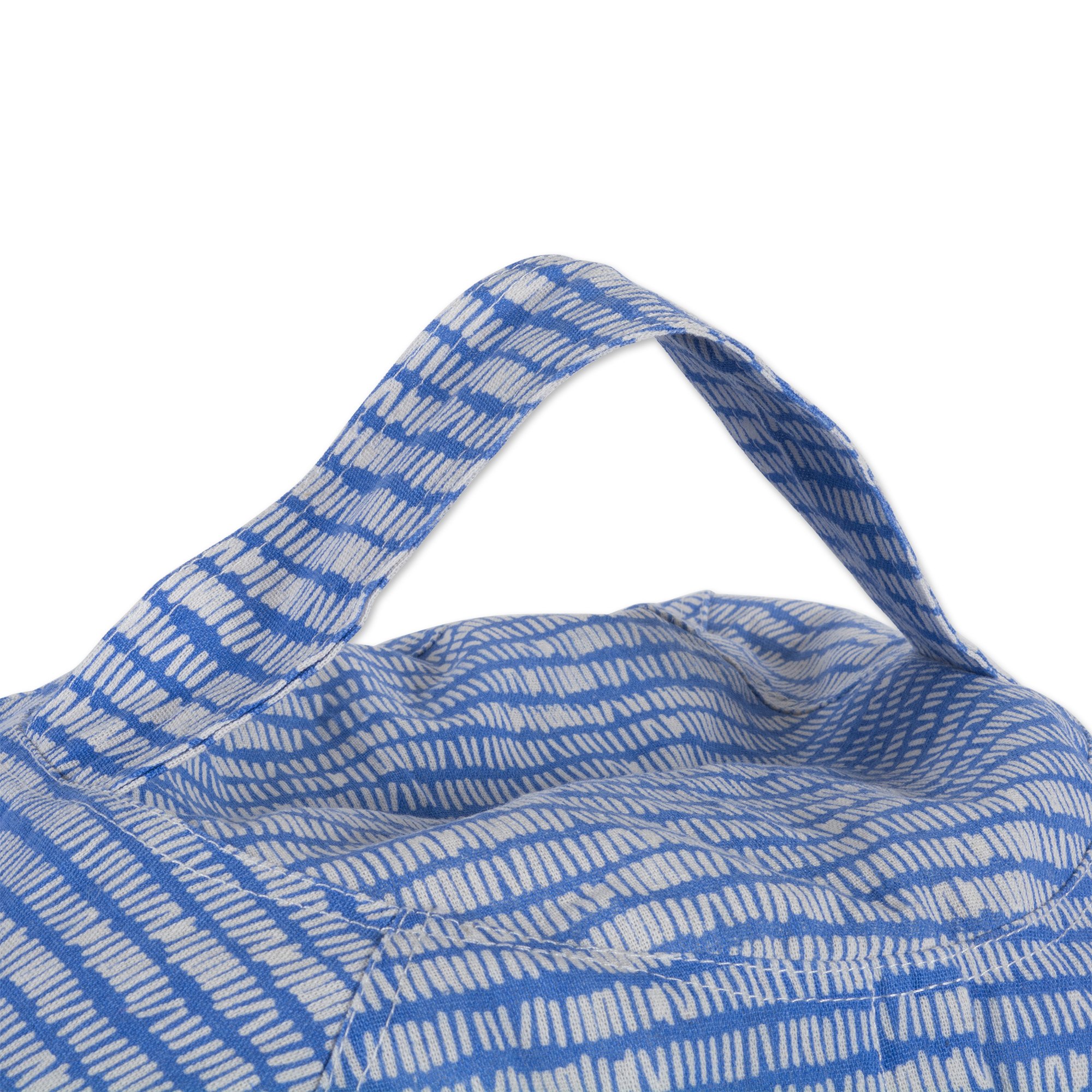 DII Keeping Score Stripes Print, Large Bean Bag Chair Cover for Kids & Stuffed Animal Storage, Bright Blue, One Size - Image 4