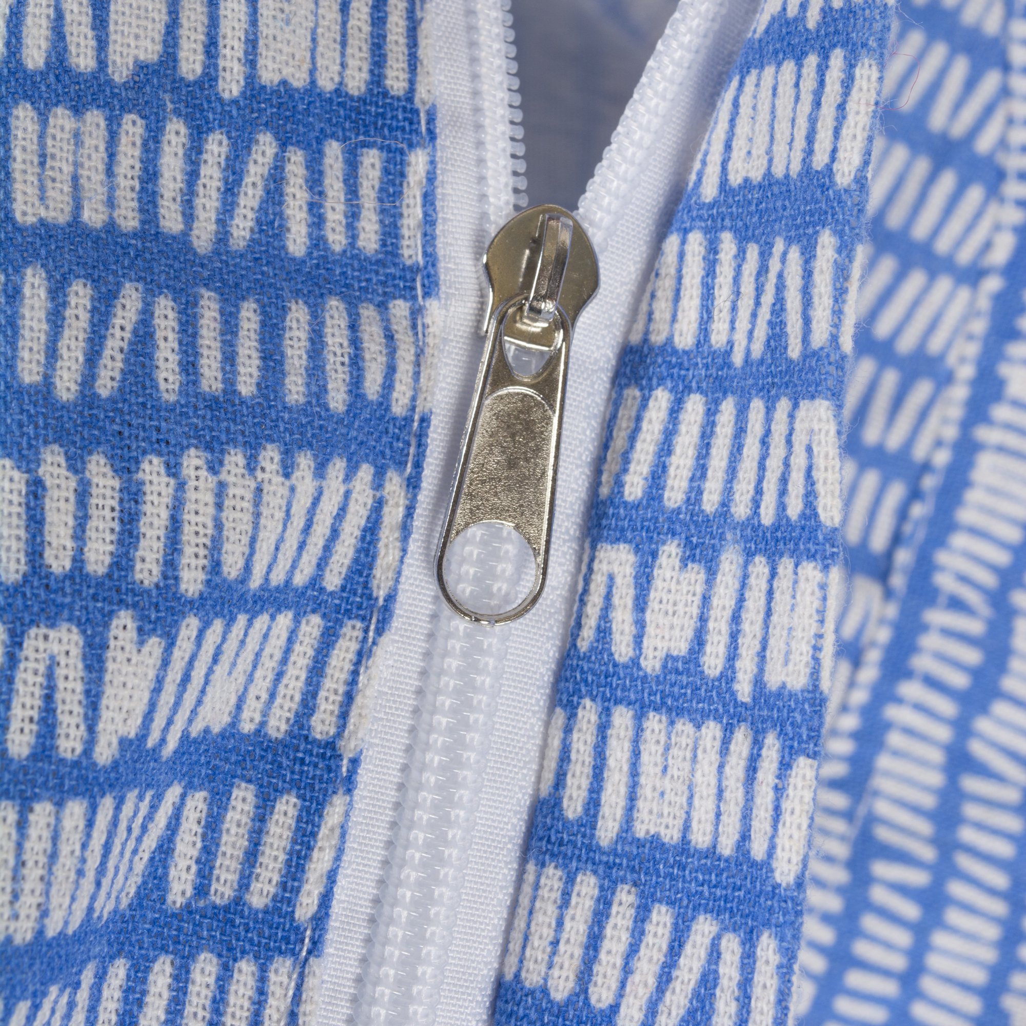 DII Keeping Score Stripes Print, Large Bean Bag Chair Cover for Kids & Stuffed Animal Storage, Bright Blue, One Size - Image 5