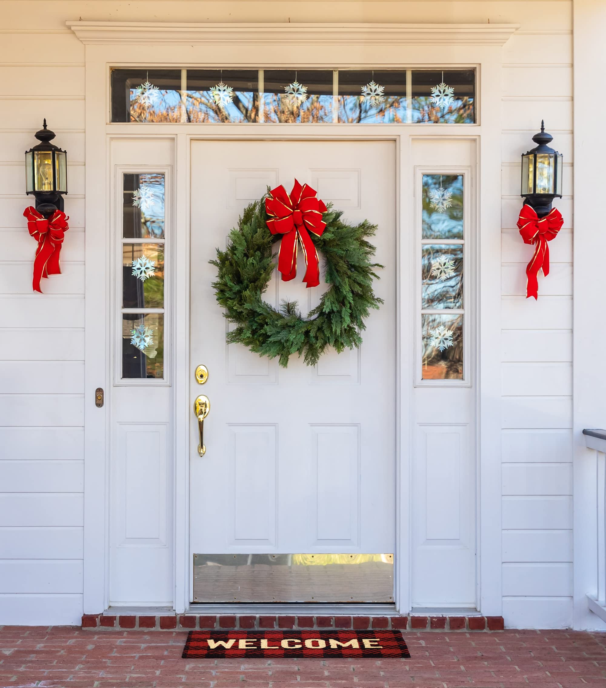 DII Natural Coir Front Door Mat Outdoor Collection, Decorative Checkered Doormat with Heavy Duty PVC Backing, 17x29, Buffalo Check Welcome - Image 5