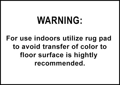 DII Outdoor Rugs Collection Reversible Woven, 5' Round, Taupe Floral - Image 7