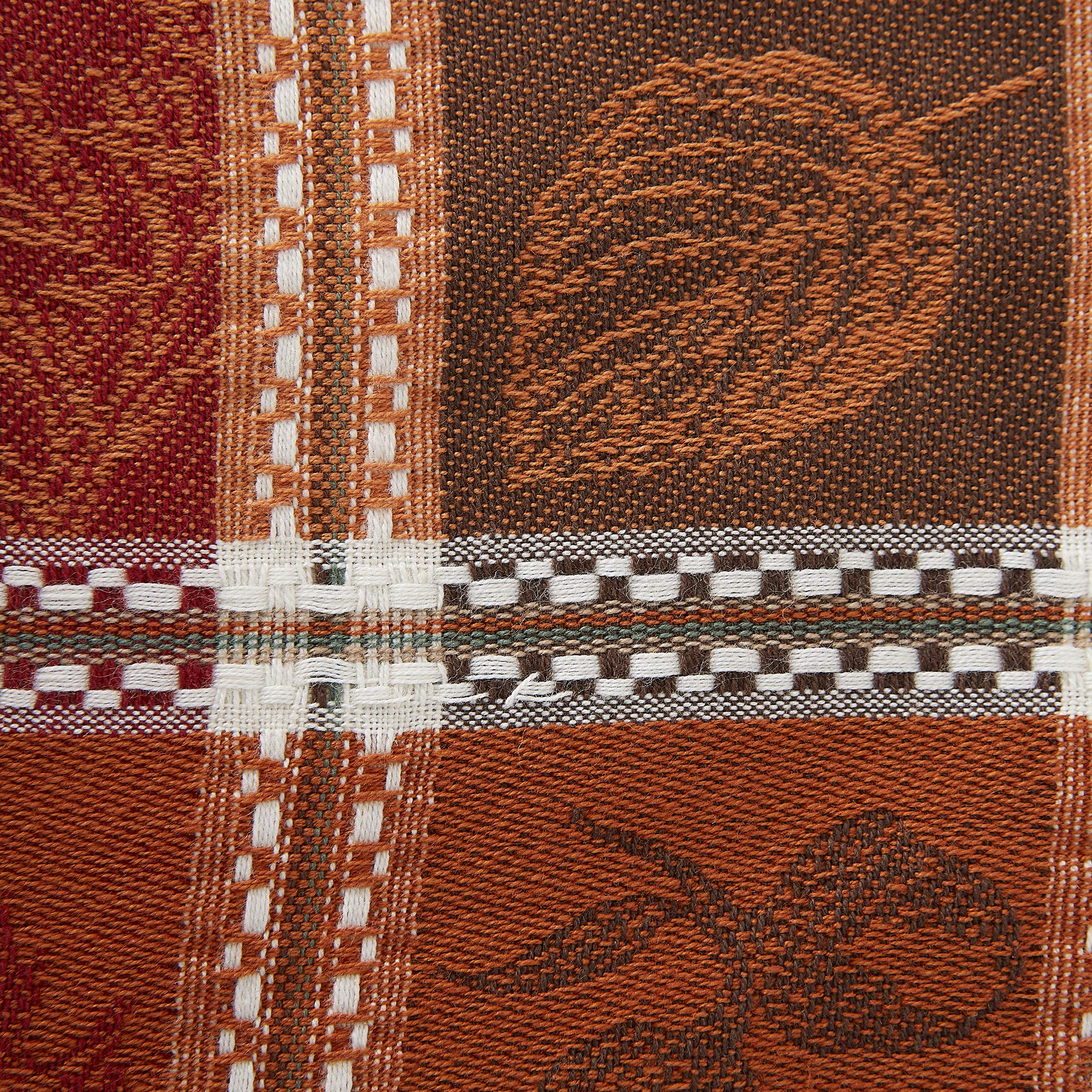 DII Traditional Harvest Wheat Jacquard Collection Thanksgiving Fall Table Décor Damask Cotton, Square Napkin Set, 20x20, Wine Red Botanical, 6 Piece - Image 5