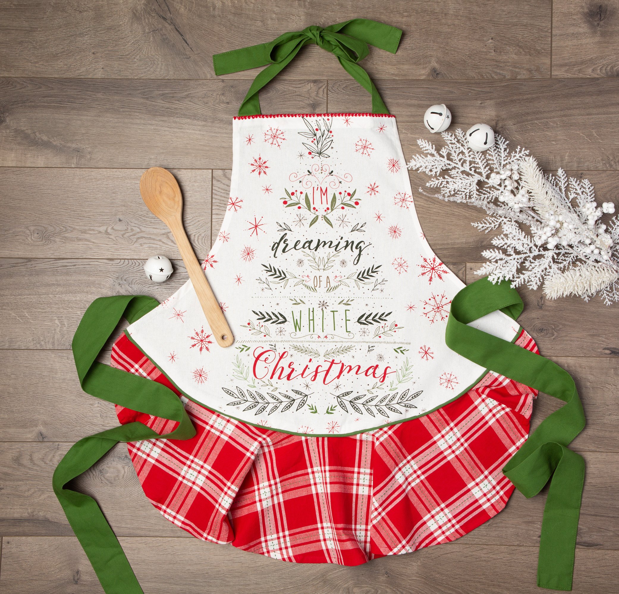 DII Women's Christmas Kitchen Apron Adjustable Adult Size for Cooking, Baking, Crafting & Entertaining - Image 4