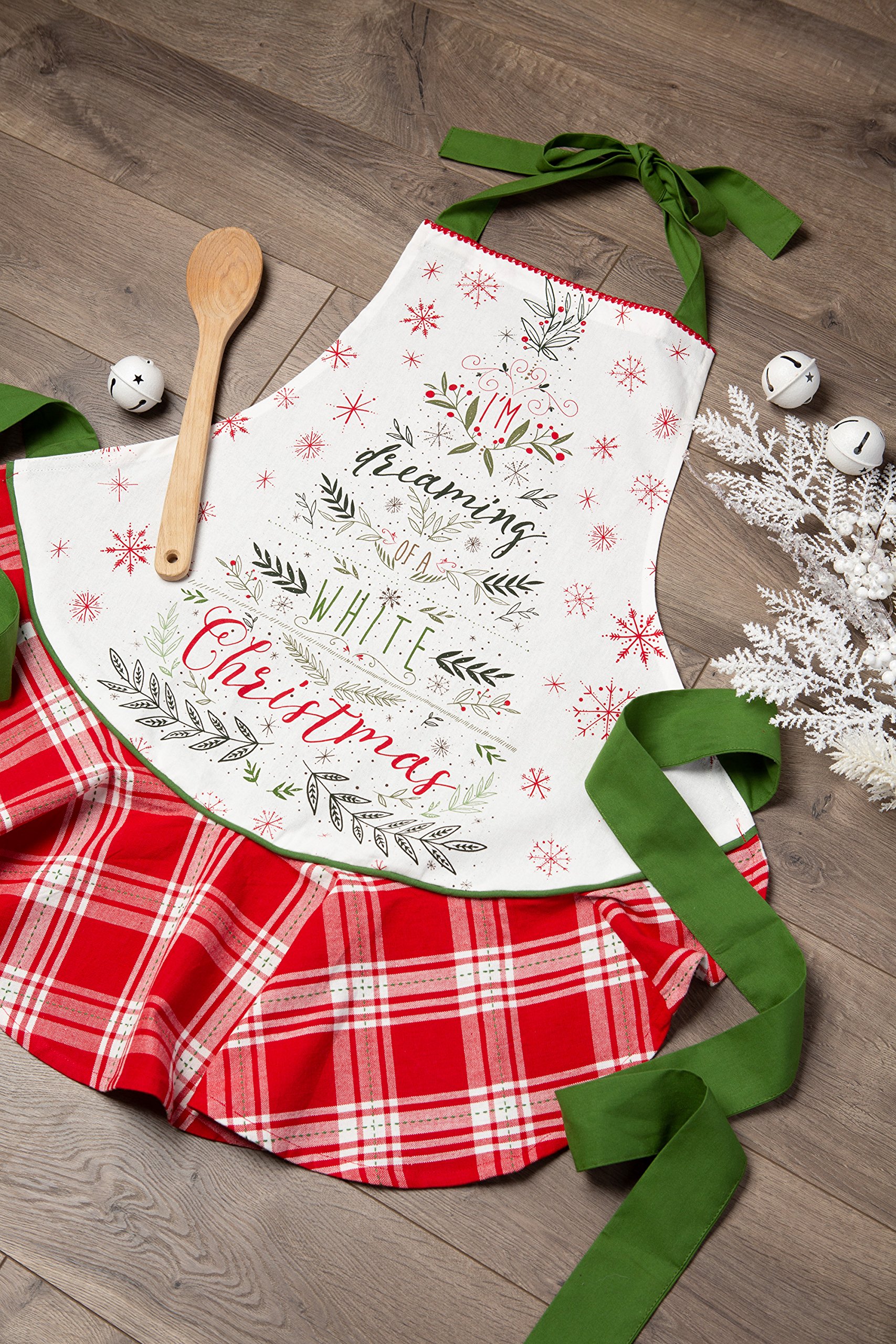 DII Women's Christmas Kitchen Apron Adjustable Adult Size for Cooking, Baking, Crafting & Entertaining - Image 5