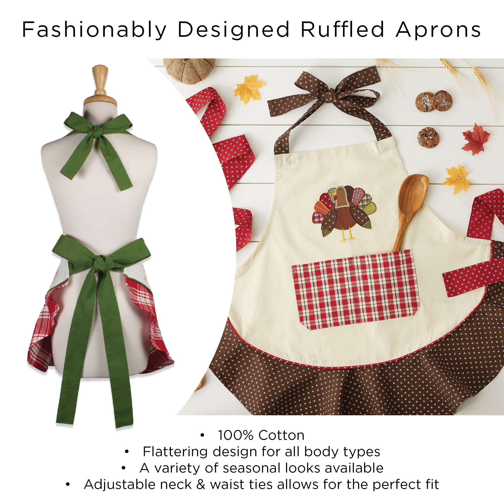 DII Women's Fall & Thanksgiving Kitchen Apron - Image 7