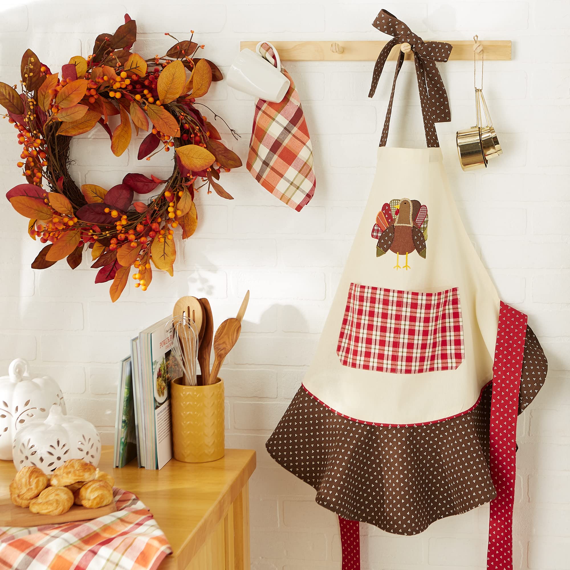 DII Women's Fall & Thanksgiving Kitchen Apron - Image 6